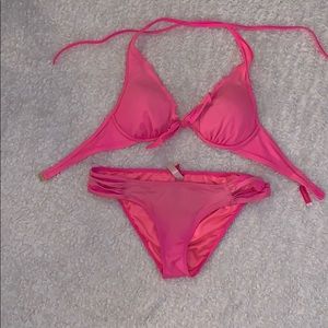 Hot pink bikini